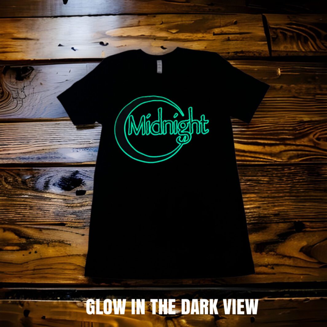 Glow In The Dark View Midnight Black T Shirt